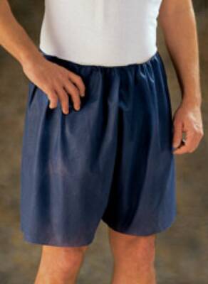 Shorts Exam, MediShorts®, Navy, Nonwoven, Adult, Disposable, Latex-Free Waist Band, S/M (50/CS) by Graham Medical  ID 10000